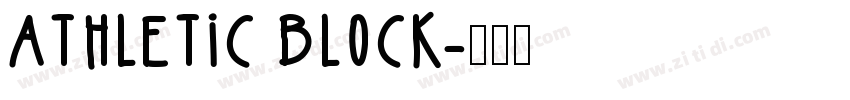 ATHLETIC BLOCK字体转换